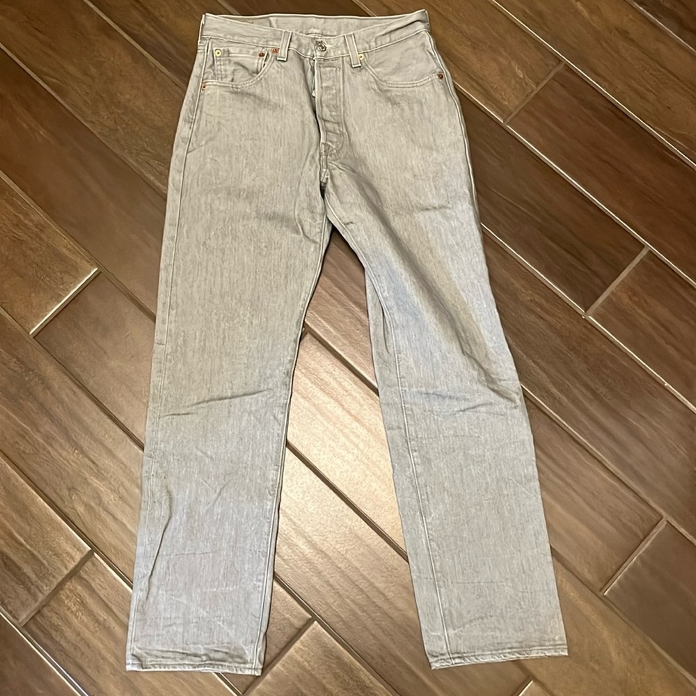 Men’s Levi’s 501 grey jeans size 32x34